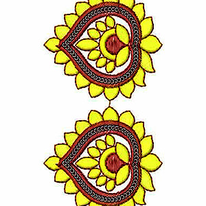 Modern Sequins Lace Embroidery Design