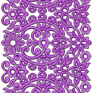 Pakistani Fabric Lace Embroidery Design