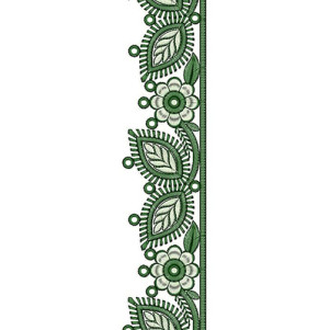 Evening Gowns Lace Embroidery Design