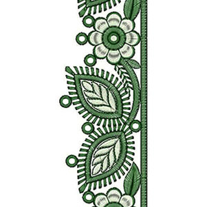 Evening Gowns Lace Embroidery Design