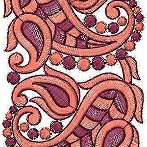 Kanchipuram sari Tamil Clothing Border Embroidery Design