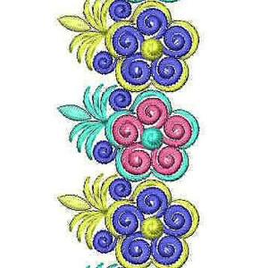 Bohemian Gypsy Blouse Border Embroidery Design