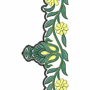 Vintage Belt Flower Lace Design