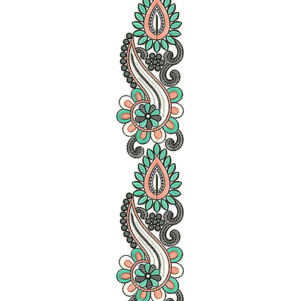 Gorgeous Ivory Lace Embroidery Design