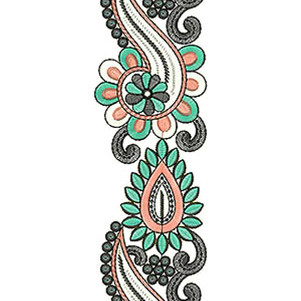 Gorgeous Ivory Lace Embroidery Design