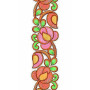 Small Floral Velvet Fabric Embroidery Lace Border Design
