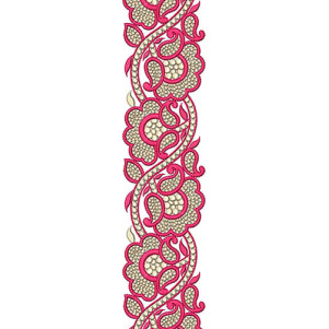 Cotton T-Shirt's Lace Embroidery Design