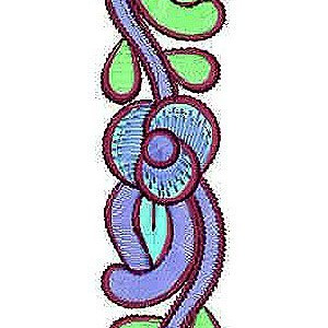 Women Footwear Lace Border Brocade Embroidery Design