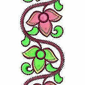 Jalabiya Border Embroidery Design