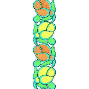 Fom Lace Border Brocade Embroidery Design