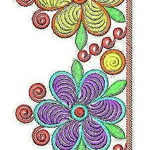 Traditional Saree Lace Border Brocade Embroidery Design