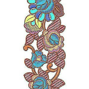 Wedding Clothing Bride Lace Border Embroidery Design