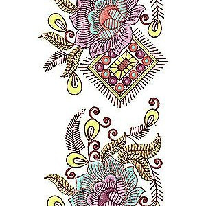 Kashmiri Clothing Lace Border Brocade Embroidery Design