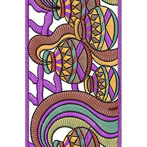 8295 Water Pot Lace Embroidery Design