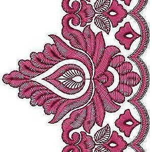 Anarkali Dress Border Embroidery Design