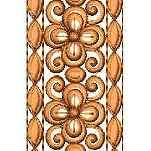 Cotton Fabric Lace Border Brocade Embroidery Design