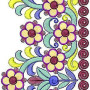 Latest Embroidery Design  Flora Lace Border
