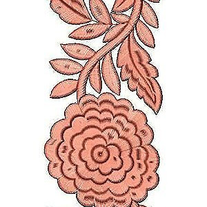 Cotton Thread Look Border Embroidery Design 860