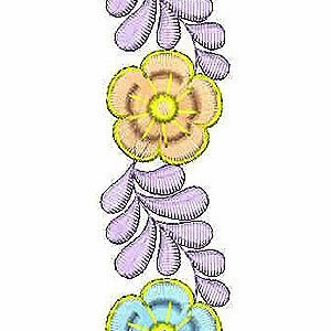 Footwear Border Lace Brocade Patti Embroidery Design