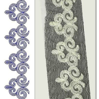 8741 Chain Stitch Embroidery Design
