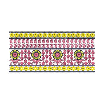 A line Dress Embroidery