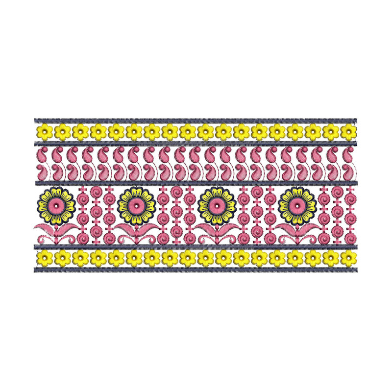 A line Dress Embroidery