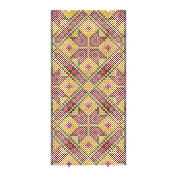 Africa Dress Cross Stitch Border 16562