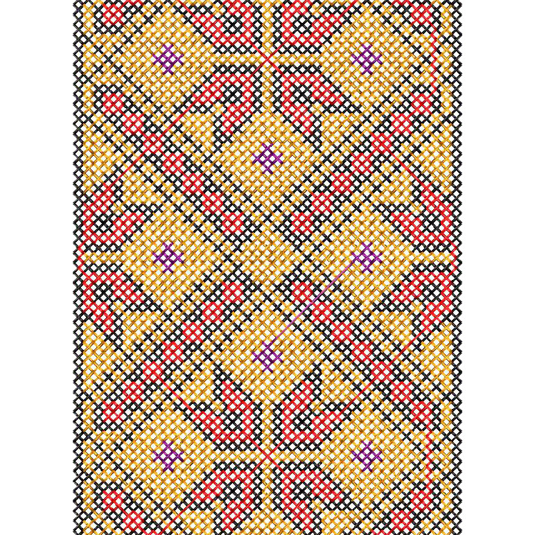 Africa Dress Cross Stitch Border 16562