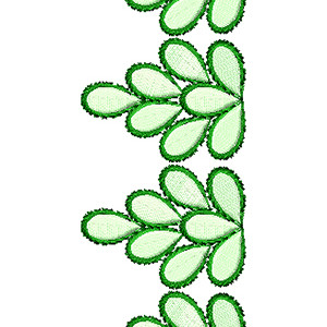 African Caftan Lace Embroidery Design 24629