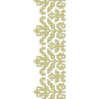 Machine Embroidery Bed Sheet Design 25108