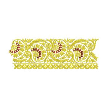 Block Print Embroidery Design