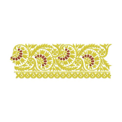 Block Print Embroidery Design