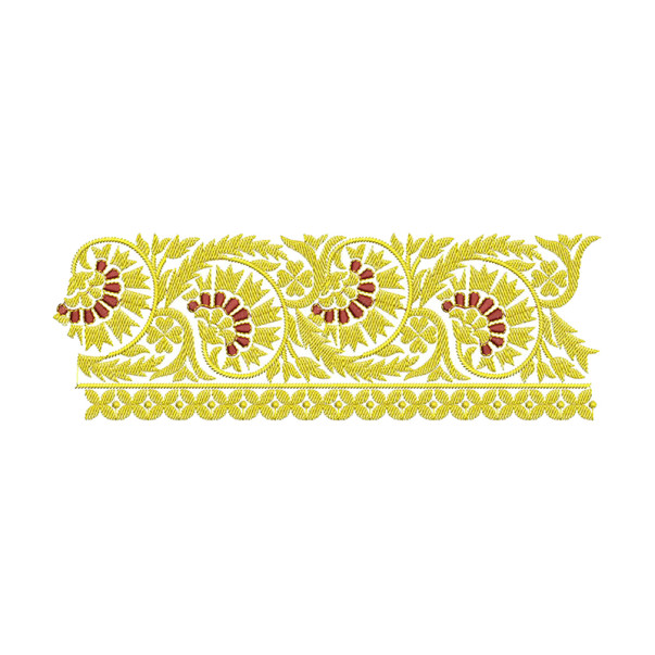 Block Print Embroidery Design