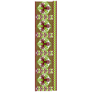 Blossom Border Embroidery Design 25044