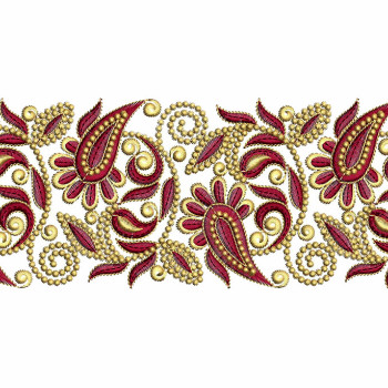 Chiton Embroidery Design Lace