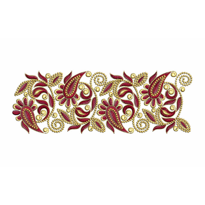 Chiton Embroidery Design Lace