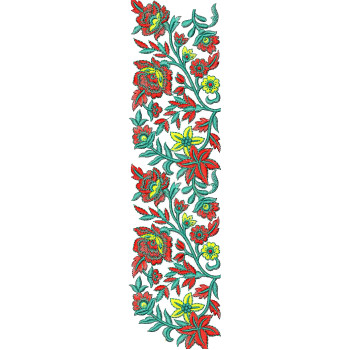 Colorful Embroidery Lace Machine Design 26157