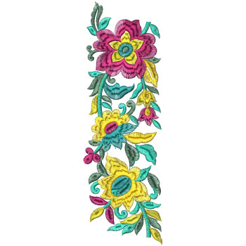 Couture Lace Fabric Embroidery Design