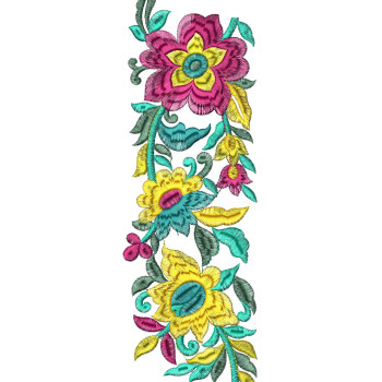 Couture Lace Fabric Embroidery Design