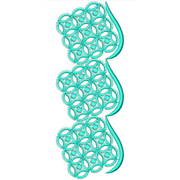 Crochet Lace Embroidery Design 25188