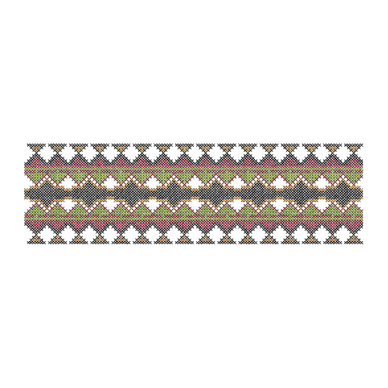 Cross Stitch Embroidery For Midi Dress