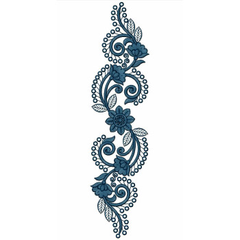 Curtain Lace Embroidery Design 25302