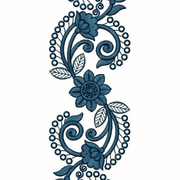 Curtain Lace Embroidery Design 25302