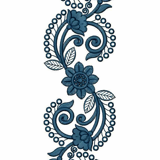 Curtain Lace Embroidery Design 25302