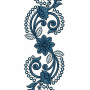 Curtain Lace Embroidery Design 25302