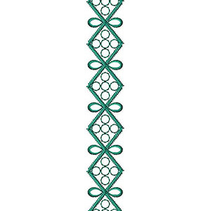 Cushioning Stitches Lace Embroidery Design 24765