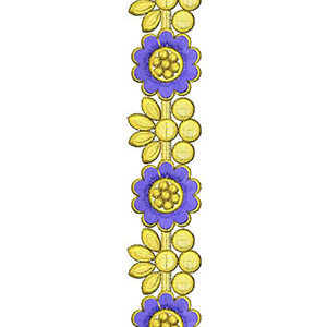 Cushioning Stitches With Start Lace Embroidery Design 24754