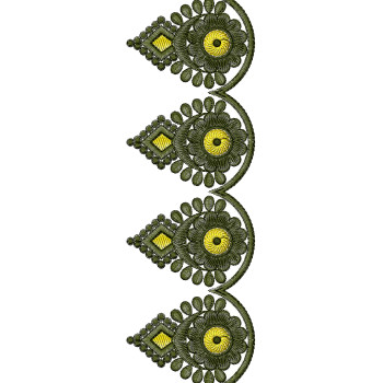 Cut Work Embroidery Design 25363