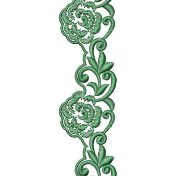 Cut Work Flower Lace Embroidery Design 24910