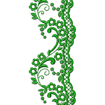 Cut Work Lace Daisy Embroidery 25140